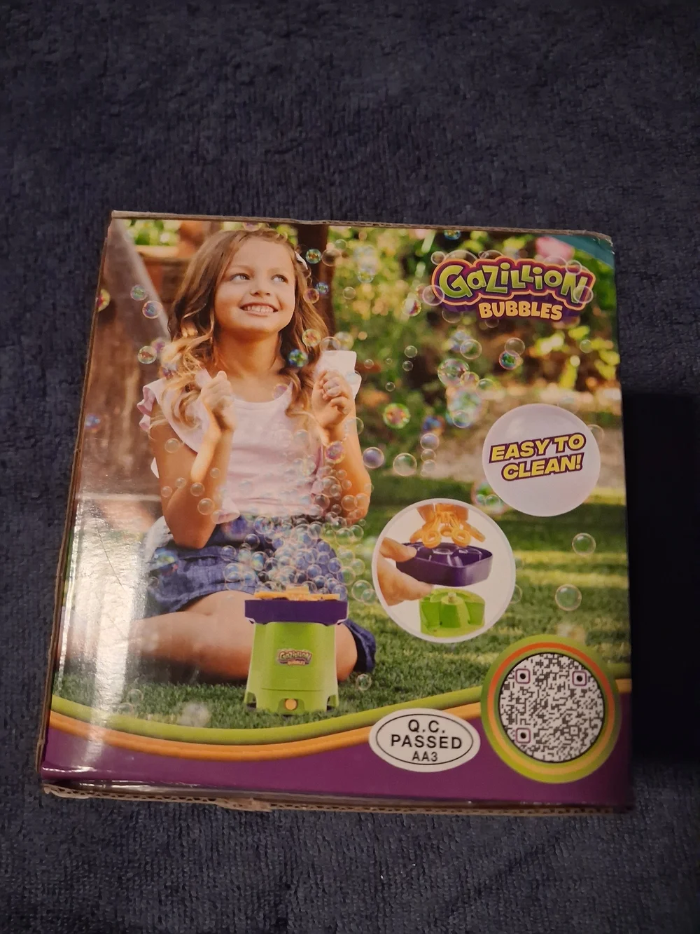 Gazillion Bubbles Tiny Typhoon Bubble Machine - Green & Purple
